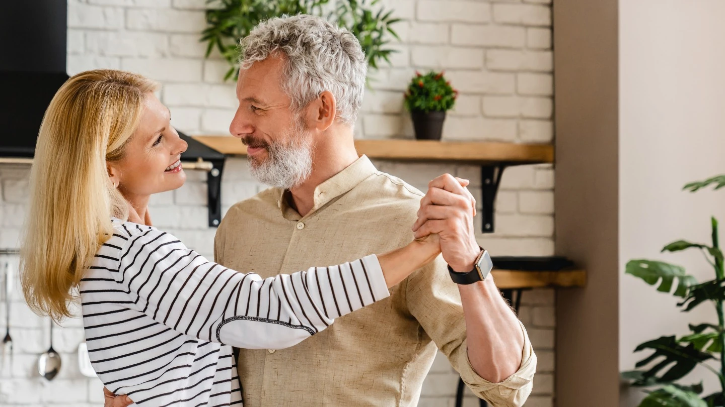 Couple enjoying an active life together